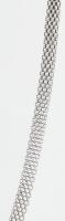 Ezüst (Ag) szövött kígyó nyaklánc, jelzett, h: 45 cm, nettó: 8,3 g