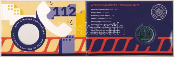 2023. 50Ft Cu-Ni "75 éves az Országos Mentőszolgálat" első napi veret számozott emléklapon...