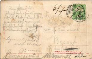 1912 Pöstyén, Piestany; Király sor és Király Villa. W.L. Bp. 053. Schultz Paula kiadása / Königszeil...