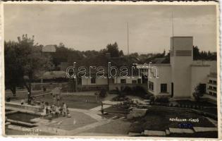 1942 Kovászna, Covasna; fürdő, strand, medence / spa, pool. Turul Foto (EK)