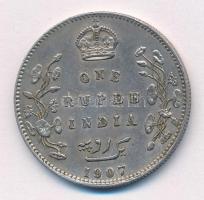 Brit-India 1906. 1R Ag "VII. Eduárd" T:XF,VF British India 1906. 1 Rupee Ag "Edward V...