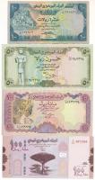 Jemen 1983. 10R + 1993. 100R + 1994. 50R + 2018. 100R T:UNC,AU nagyrészt, az egyik F Yemen 1983. 10 Rials + 1993. 100 Rials + 1994. 50 Rials + 2018. 100 Rials T:UNC,AU mostly, with one F in it