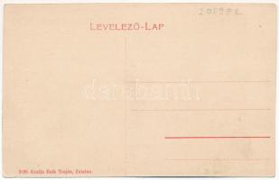 Zalatna, Zlatna; Fő tér, piac, Dengel F. üzlete. Baik Traján kiadása 3188. (W.L. ?) / main square, m...