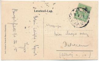 1910 Borszék, Borsec; Borpataki részlet és völgy a Bagoly várból. Soós kiadása / Valea Borcutului. A...