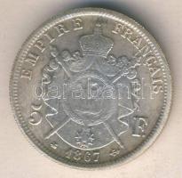Franciaország 1867. 5Fr "III. Napóleon" hamisítvány T:3