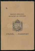 1932 Bp., Magyar Királyság által kiállított fényképes útlevél / Hungarian passport