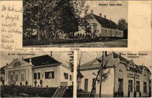 1930 Kutas (Nagyatád), M. kir. csendőrlaktanya, Boronkay Lajos háza, Özv. Kalamár Gáborné vendéglője. Kálmán fényképész (EK)