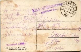 1915 Pozsony, Pressburg, Bratislava; Vasútállomás. Vasúti levelezőlapárusítás 5781. / Bahnstation / ...