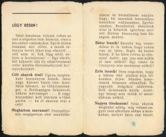 cca 1930-1940 Szentkép cserkész témájú (,,Légy résen!") fogadalommal / imával, Bp., Korda Rt.-n...