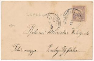 1900 Perbenyik, Perbenik, Pribeník; Gróf Majláth József kastély még az eredeti földszintes állapotba...