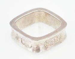 Tiffany jelz. ezüst (Ag) gyűrű, szögletes 1837. 0,925 8,43g m: 57