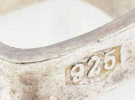 Tiffany jelz. ezüst (Ag) gyűrű, szögletes 1837. 0,925 8,43g m: 57