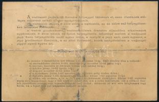 1875 Nyitra, vadászati jegy, hajtott