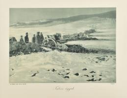 cca 1914-1918 Az Érdekes Újság 2 db háborús képe: A 30 és feles végzett munka után; Tábori ágyúk. Fé...