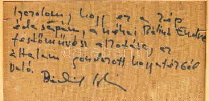 Bálint Endre (1914-1986): Cím nélkül VI. Montázs, farost, hátoldalán jelzett és datált (Bálint 985 V...