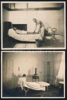 cca 1920-1930 Budapest, a Gellért Gyógyfürdő belső terei, 9 db fotó, 8,5×10,5 cm