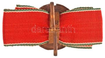 1948. "Köztársasági Elnök Elismerésének Bronz Koszorúja" aranyozott bronz kitüntetés szala...