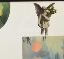 Bálint Endre (1914-1986): Cím nélkül VIII. Montázs, farost, hátoldalán jelzett és datált (Bálint 985...