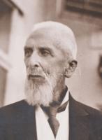 cca 1929 Gróf nagyapponyi Apponyi Albert (1846-1933) portréja, kartonra kasírozott fotó Babai János ...