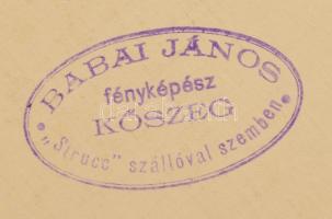 cca 1929 Gróf nagyapponyi Apponyi Albert (1846-1933) portréja, kartonra kasírozott fotó Babai János ...