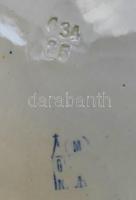 cca 1885 Nesselsdorfer Thonwarenfabrik Adolf Raschka, Moravia, Majolika lámpa. Az arab stílust követ...