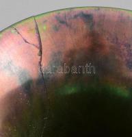 Zsolnay eozin mázas váza, cca 1920-1940, márványozott eozin mázakkal festett, jelzett, ragasztott, m...