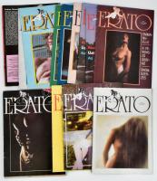 1988-1990 Erato. Erotikus magazin 16 szám, közte I. évf. 1. szám is (!), egy borítóhiánnyal.