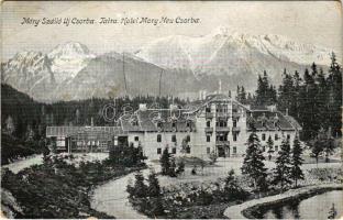 Tátra, Magas-Tátra, Vysoké Tatry; Új-Csorbató, Móry szálloda / Neu Csorba-See, Hotel Mory / hotel (EB)