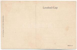 Pozsony, Pressburg, Bratislava; Pozsony-Bécs villamos vasút, Koronázási domb tér, vonat / Pressburg-...