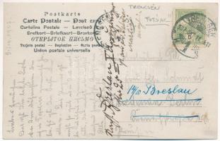 1907 Trencsénteplic, Trencianske Teplice; osztrák-magyar tisztek hölgyekkel / Austro-Hungarian K.u.K...