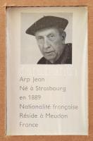 Hans (Jean) Arp (1886-1966): Absztrakt kompozíció (cím nélkül). Szitanyomat, papír, jelzés nélkül, G...