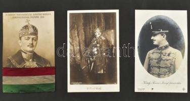 cca 1915-1936 IV. Károly magyar királyt és fiát, Habsburg Ottót bemutató fotóalbum, főként beragaszt...