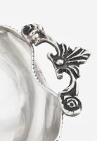 Ezüst(Ag) fűszertartó, jelzett, 12×8,5 cm, nettó: 51,9 g