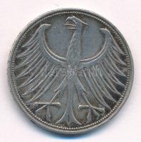 NSZK 1951G 5M Ag T:XF patina 
GFR 1951G 5 Mark Ag C:XF patina Krause KM#112