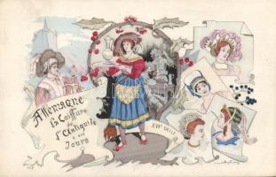 Germany in the XVI. century Litho