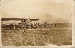 1915-16 Első világháborús SIA SP3 4530 olasz felderítő és bombázó repülőgép / Aereo da ricognizione e bombardiere leggero della 26a Squadriglia / Savoia-Pomilio SP.3 WWI Italian military reconnaissance and bomber aircraft. photo (EK)