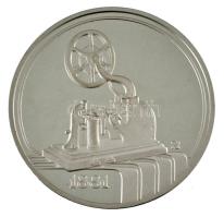 2006. MTI - 125 éves a Magyar Távirati Iroda kétoldalas, ezüstözött fém emlékérem kapszulában, dísztokban (42,5mm) T:PP