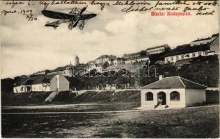 1909 Budapest I. Bleriot repülőgépe a Vérmező felett (EK)