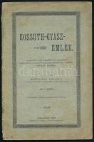 Kossuth-gyász-emlék. A Kossuth Lajos elhunyta és temetése alkalmával a gyászünnepélyek befejeztéig tartott kiválóbb beszédek. Összeáll.: Szőllősy Mihály. Bp., 1894, Eckstein és Neufeld, 42 p. Kiadói papírkötés, szakadt borítóval, foltos lapokkal.