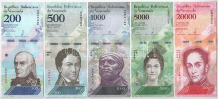 Venezuela 2007-2018. 2B-20.000B (9xklf) T:UNC-F szép papír
Venezuela 2007-2018. 2 Bolívares - 20.00...