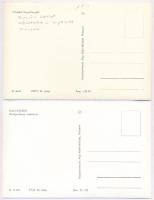 Budapest XXII. Nagytétény - 2 db modern Képzőművészeti Alap képeslap (Mezőgazdasági szakiskola, Bazá...