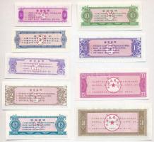 Kína 1973-1985. 9xklf ételjegy T:UNC
China 1973-1985. 9xdiff food coupon C:UNC