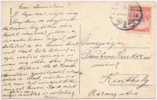 1918 Boldog húsvéti Ünnepeket / Easter Mode. B.K.W.I. 4691-5. s: Mela Koehler (EK)