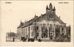 Kraków, Krakkó, Krakau; Gmach Sokola / Sokol building (fl)