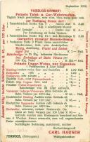 1908 Versec, Werschetz, Vrsac; Gruss aus den Weinbergen! Carl Hauser Weingutsbesitzer / Carl Hauser ...