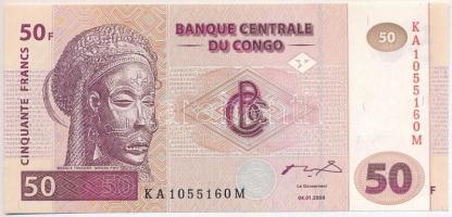 Kongó 2000. 50Fr T:UNC,AU Congo 2000. 50 Francs C:UNC,AU Krause P#91A