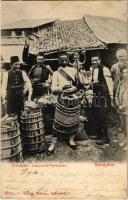 ~1903 Sarajevo, Türkischer Limonade Verkäufer / Turkish lemonade seller + K.U.K. MILIT. POST ILIDZE (Rb)