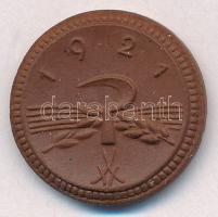 Németország / Weimari Köztársaság / Szászország 1921. 20pf porcelán szükségpénz a "Meisseni Por...