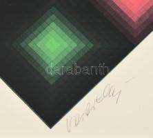 Vasarely Victor (1908-1997): Arcturus 2, 1974. Heliogravűr, papír, utólagos (?) jelzéssel. Griffon k...
