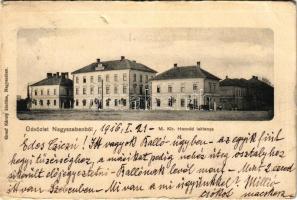 1916 Nagyszeben, Hermannstadt, Sibiu; M. kir. honvéd laktanya. Graef Károly kiadása / K.u.K. military barracks (b)